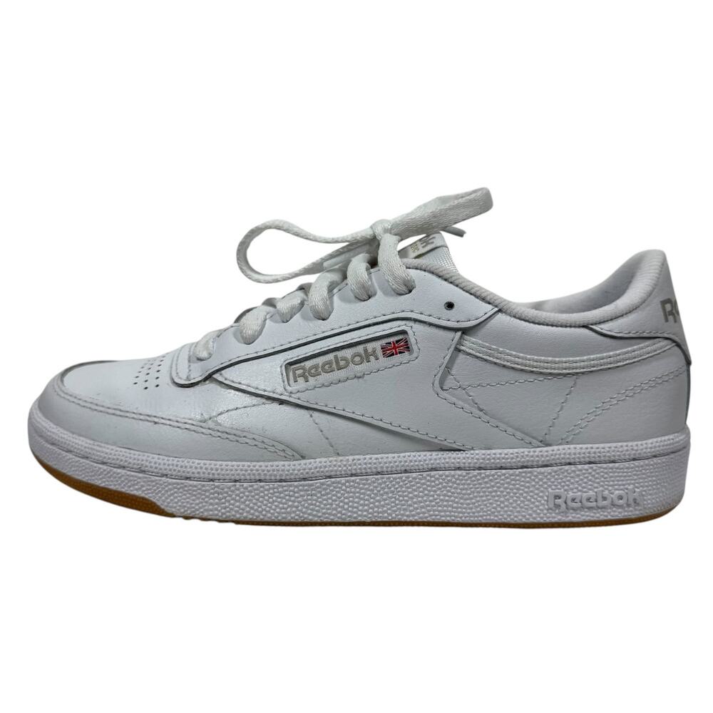 Reebok Club C 85 Womens 6.5 White Classic Sneakers Casual Shoes Walk Streetwear